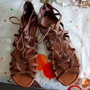 Brash lace up sandals